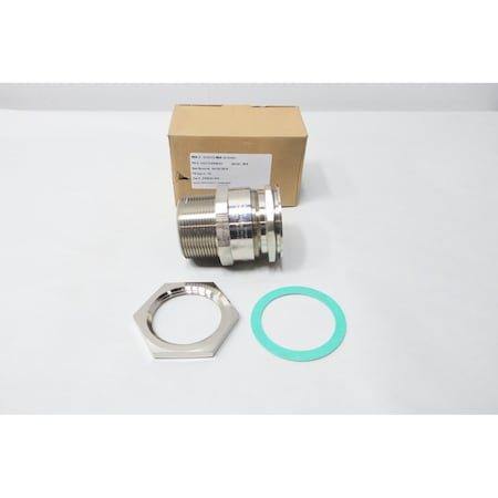 Crouse-Hinds Conduit Fitting Locknut, 2-1/2 in, Brass, Nickel Plated ADE1N2503NPNK1